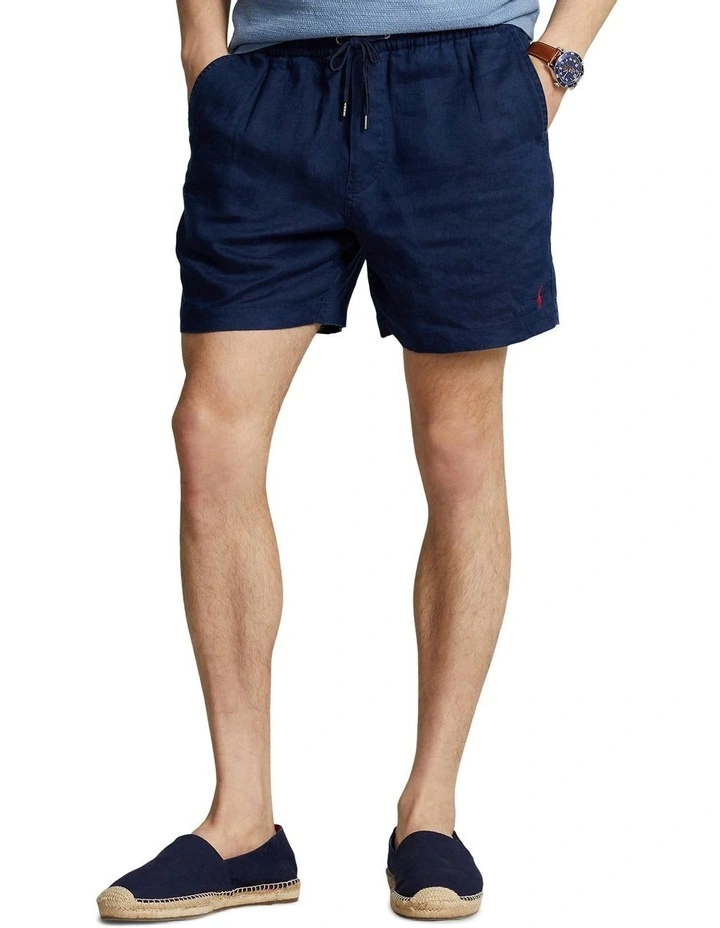 Prepster 6-Inch Linen Short in Navy