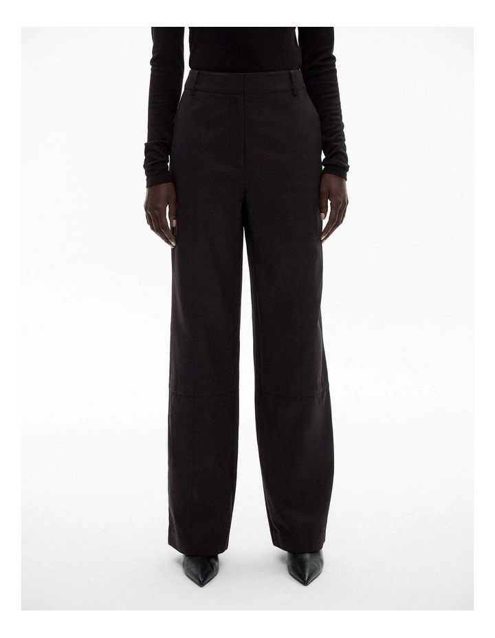Seam Detail Pant in Black