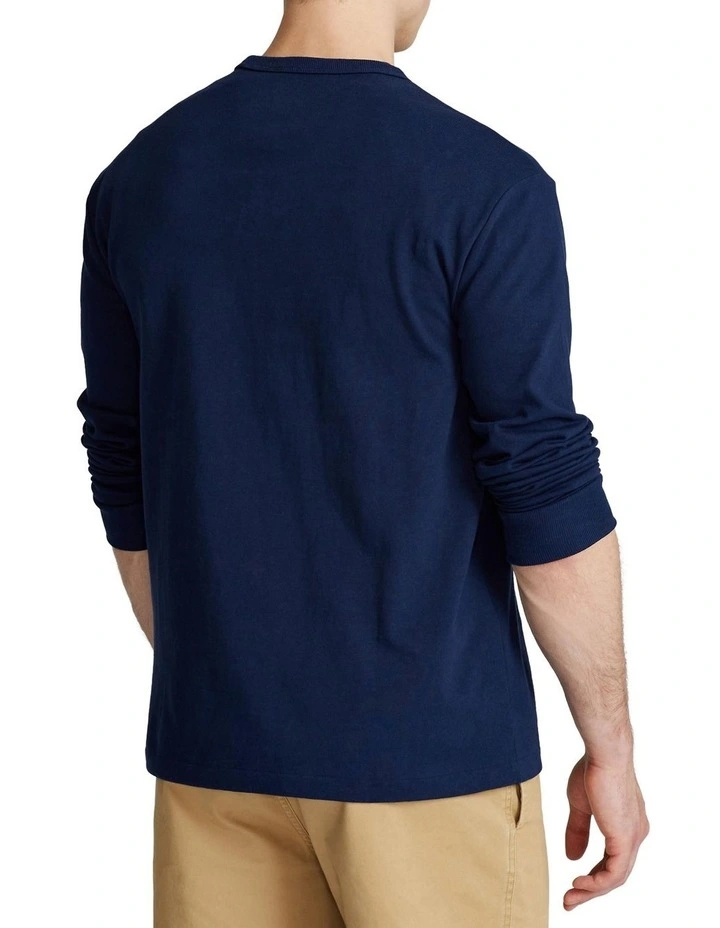 Classic Fit Heavyweight Jersey T-Shirt Blue