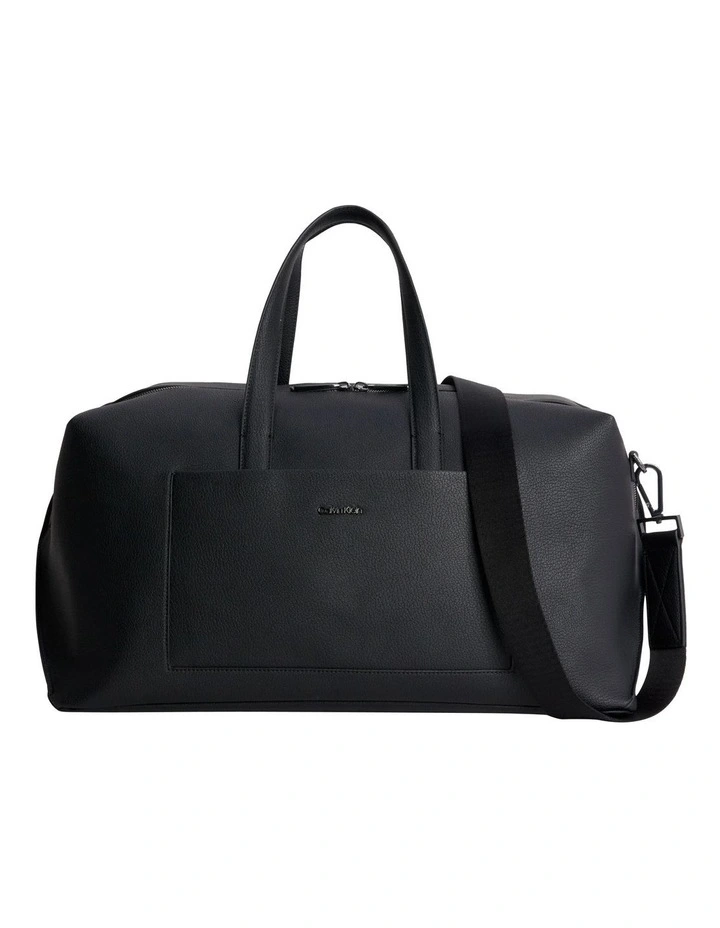 Diagonal Weekender Bag in Black
