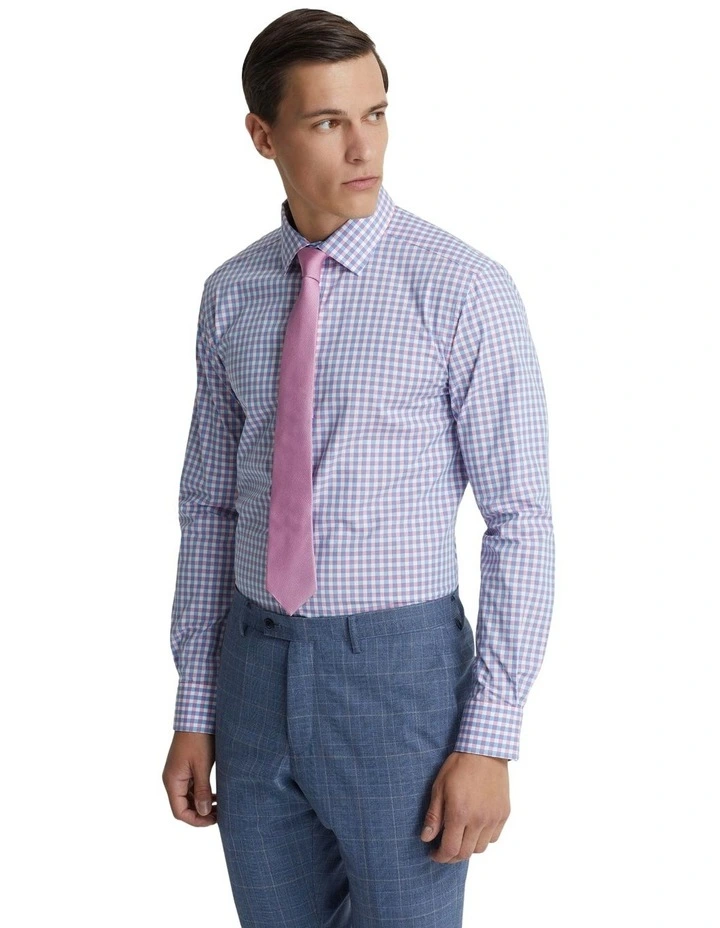 Beckton Check Shirt in Pink/Blue