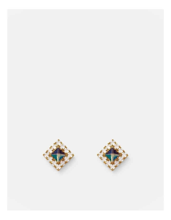 Space Dust Stud Earrings in Gold