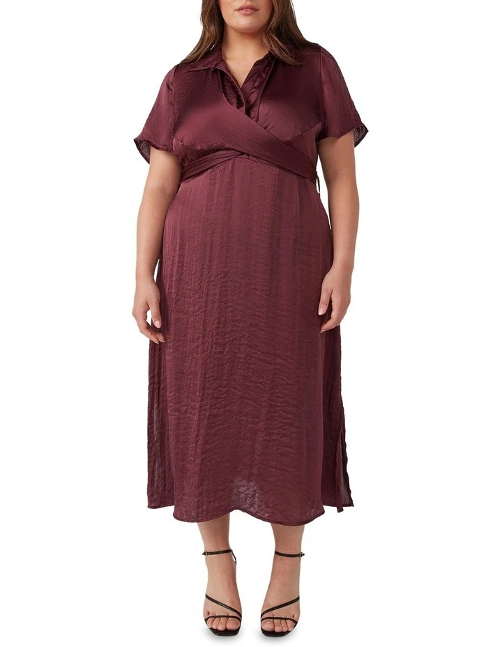Oasis Dress in Garnet
