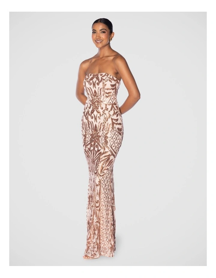Ensley Gown in Red