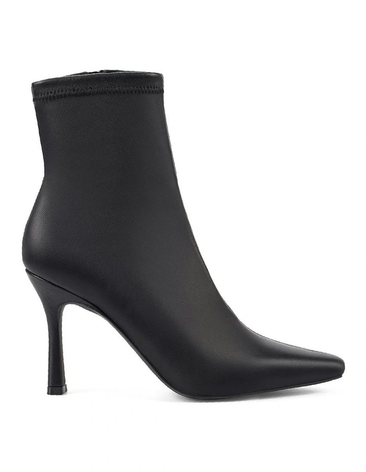 Dillon Stretch Ankle Boots in Black