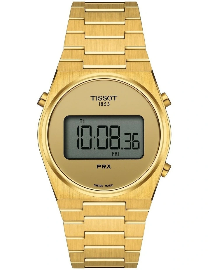 PRX Digital 35mm T1372633302000 Watch in Yellow Gold