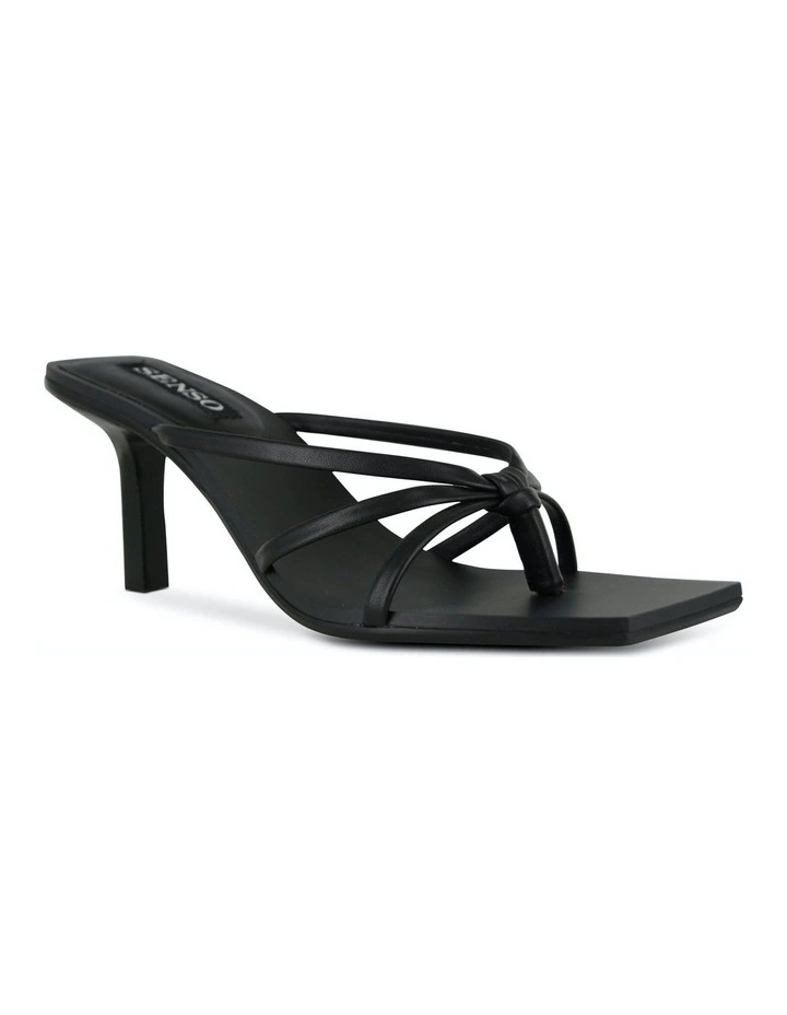 Maria Heeled Mules in Black