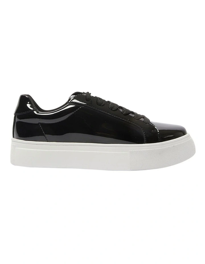 Frenzy Sneakers in Black Patent