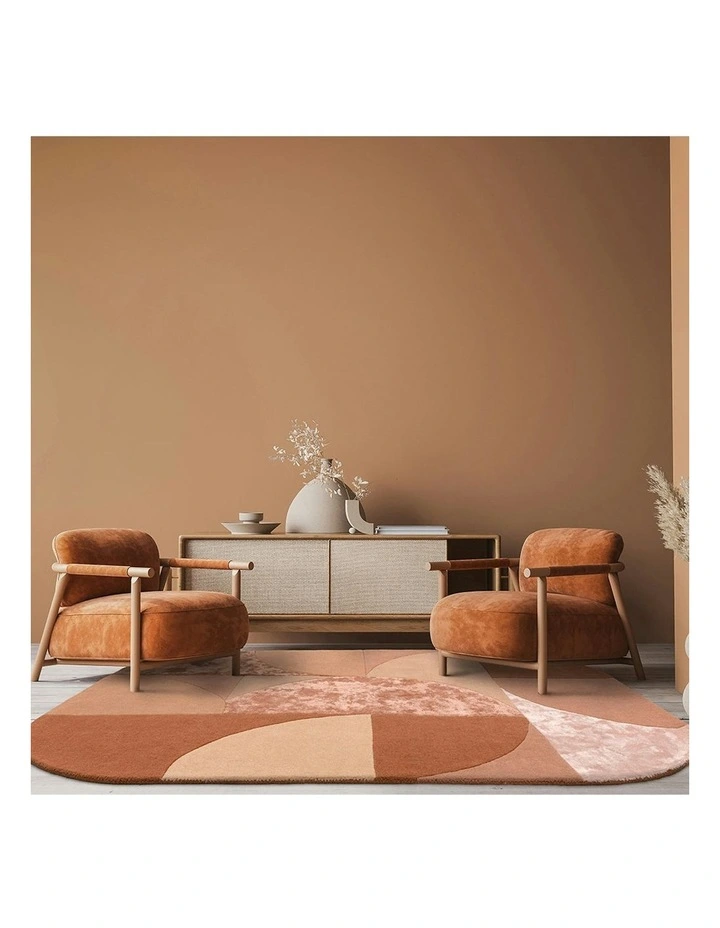 Asiatic Oval Earth Rug in Brown