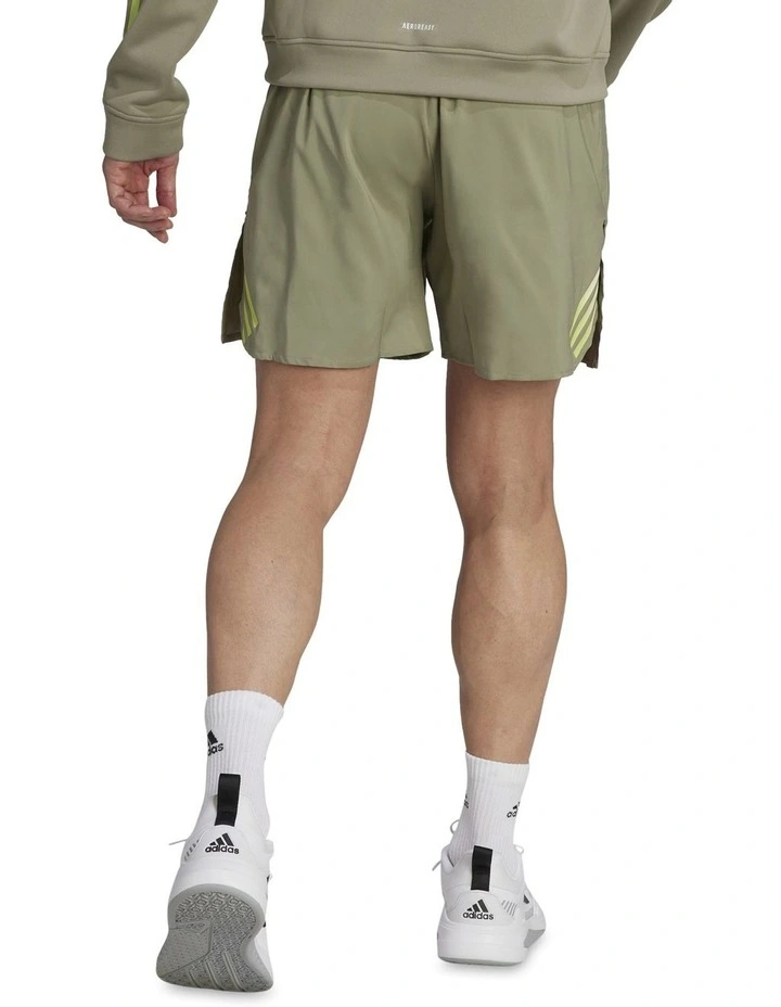 Train Icons 3-Stripes Training Shorts in Green