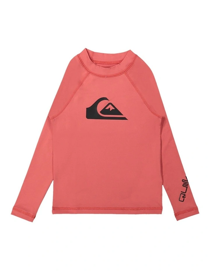 All Time Long Sleeve UPF 50 Rash Vest in Mineral Red
