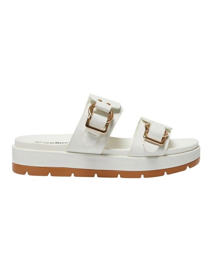 Fiction Sandals in White Smooth