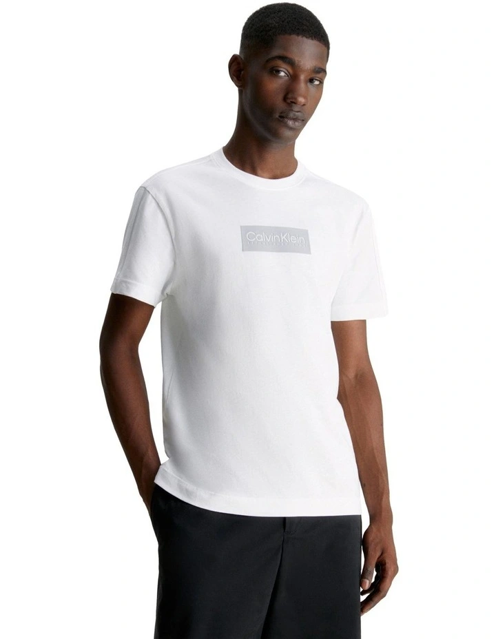 Raised Rubber Logo T-Shirt in White