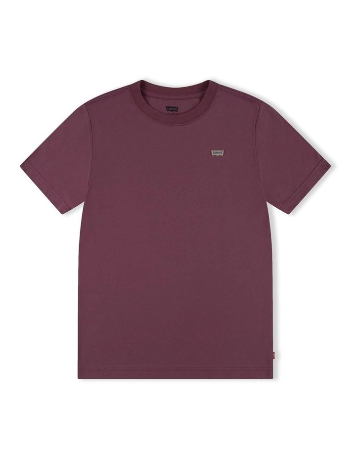 Batwing Chest Hit Tee in Roan Rouge
