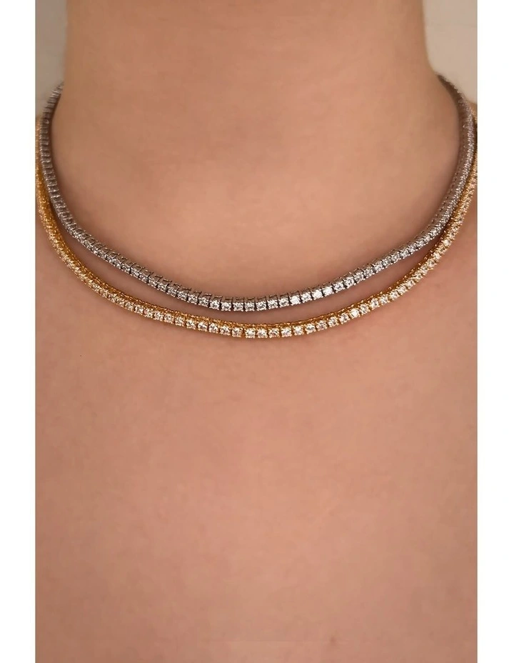 Flirtation Necklace in Silver