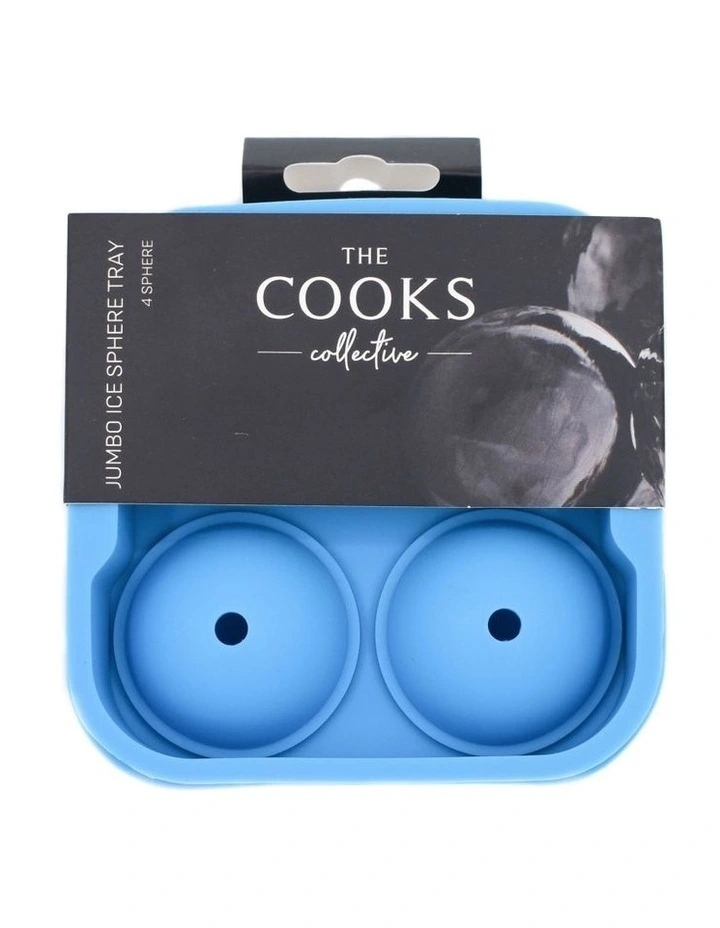 Jumbo 4 Sphere Ice Tray in Blue