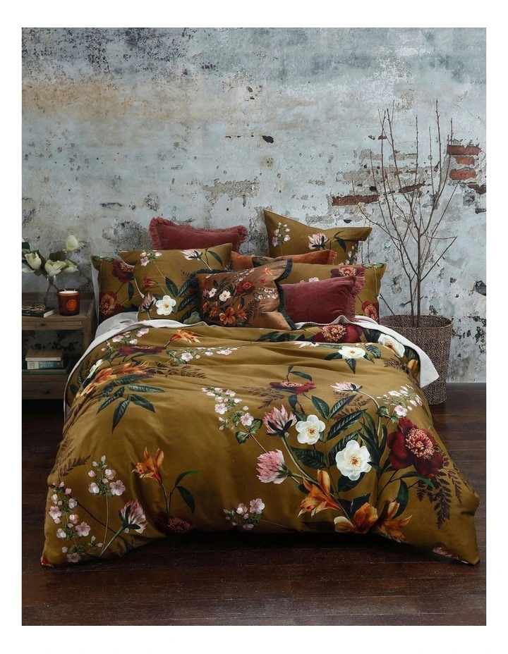 Isola Quilt Cover Set In Mustard