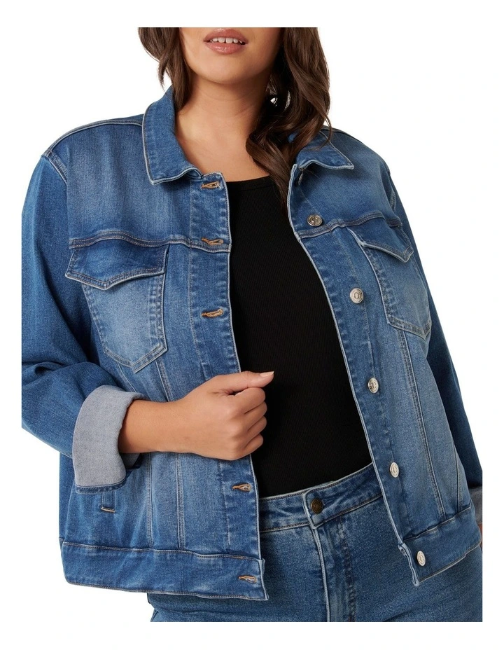 Jamie Fitted Jacket in Blue