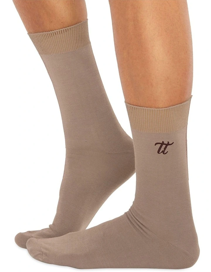 Men's Socks in Nude 10 Pack