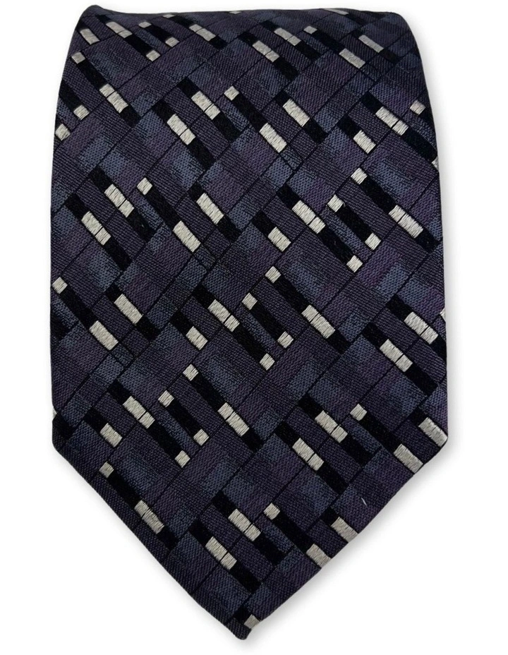 Feltre Pattern Tie in Aubergine
