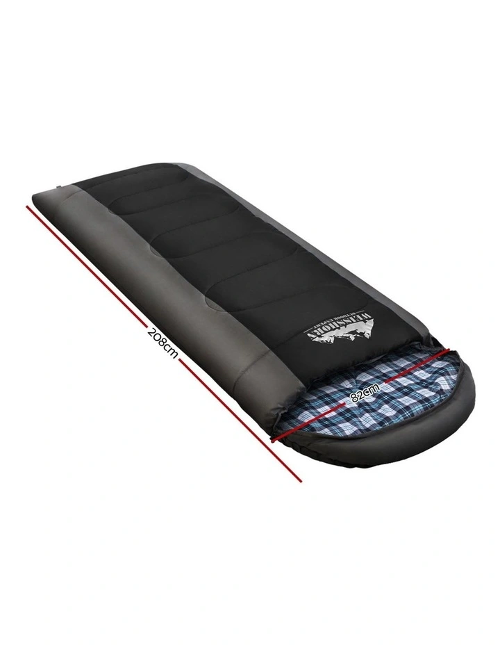 Sleeping Bag Single Size Black