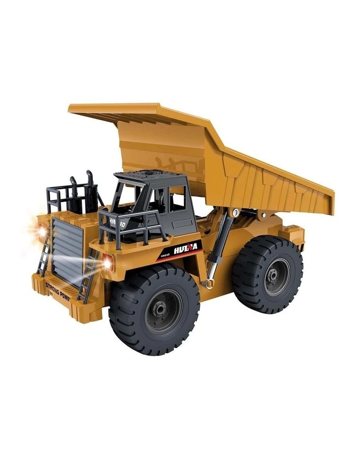 Remote Control Dump Truck Model in Yellow