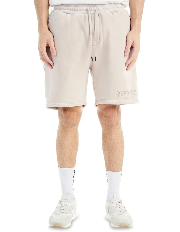 Sports Club Track Short in Mineral Grey
