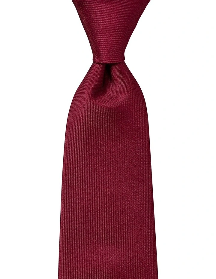 Formal Silk Tie in Bordeaux