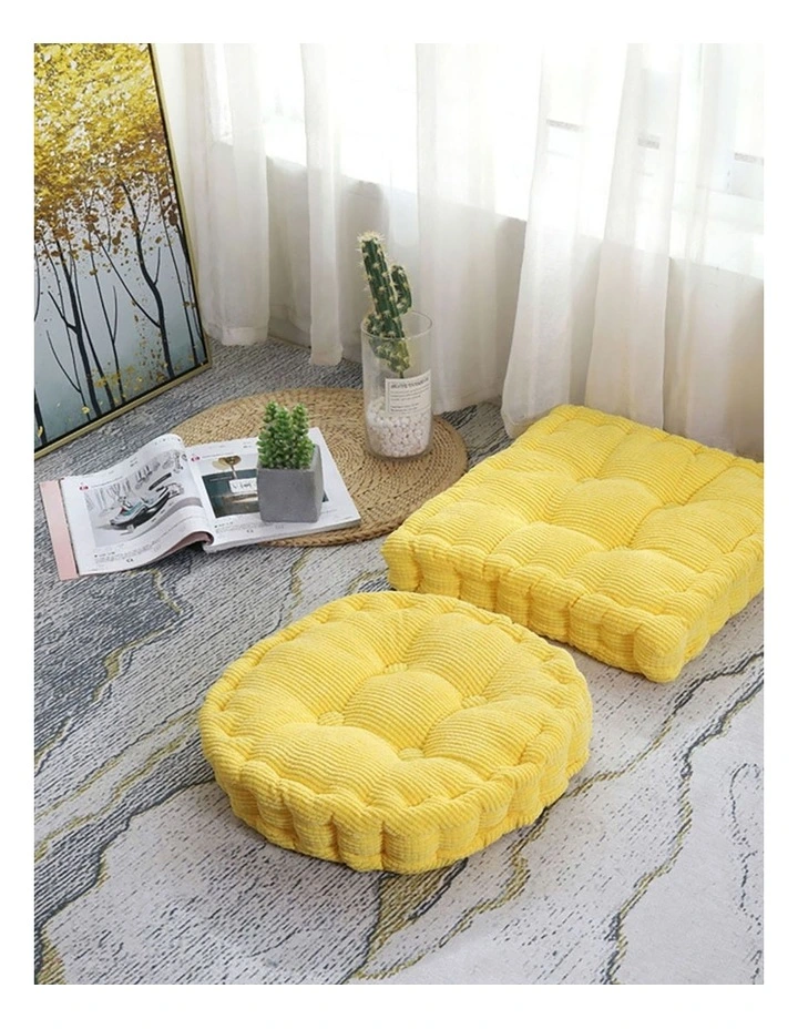 Square Cushion in Yellow