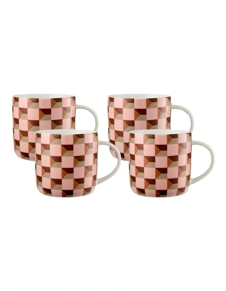 Syracuse Mug 480ml Set of 4 Gift Boxed in Orange