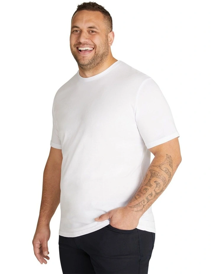 Essential Crew Neck Tee in White