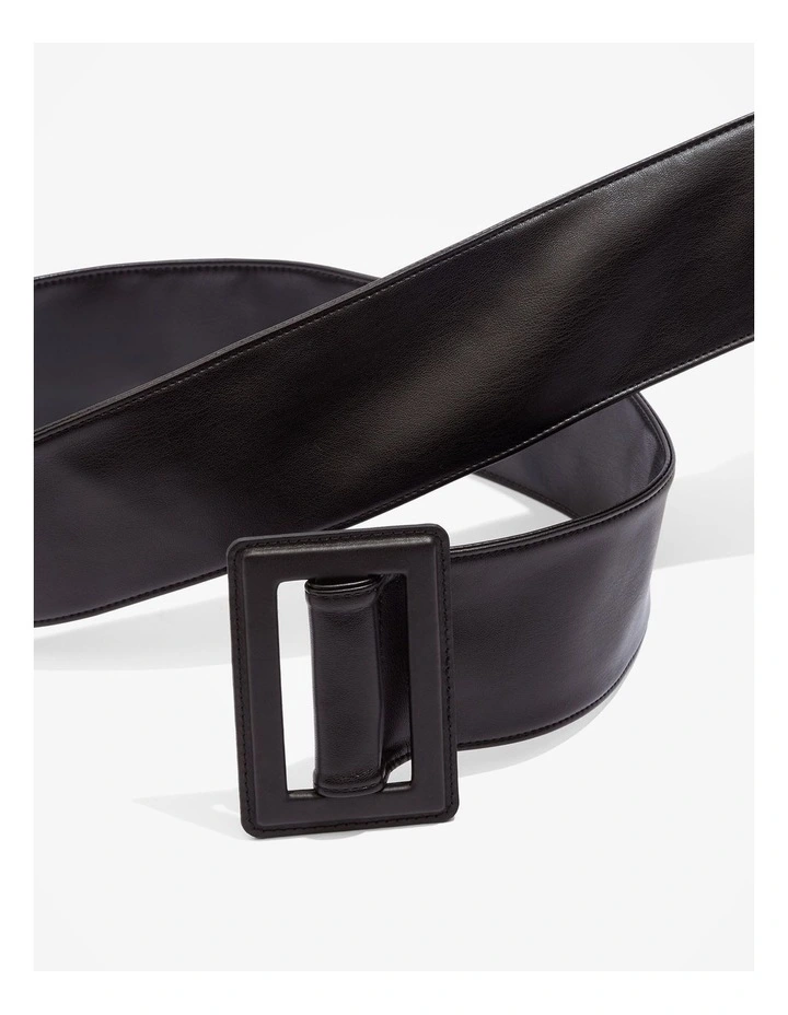 Long Soft Belt in Black