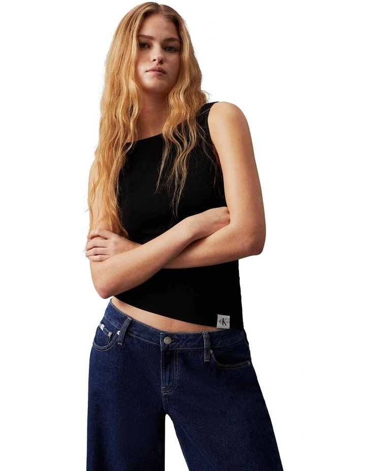 Archive Sweater Tank in Black