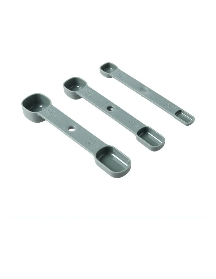Modern Nesting Measuring Spoon Set 17.5x3.3x3cm in Olive