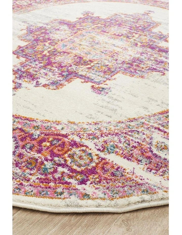 Babylon 211 Pink Round Rug