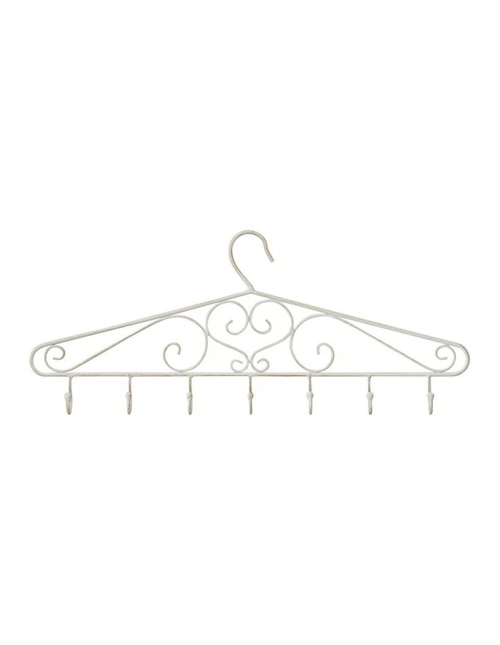 French Provincial Garden Hook in White