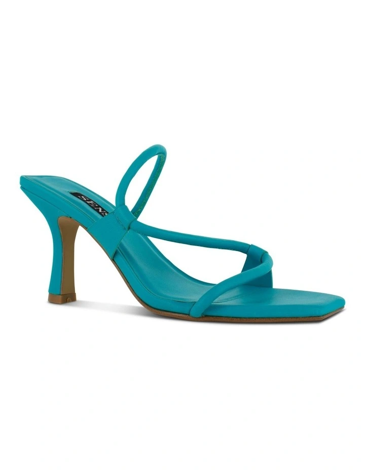 Uxley Heeled Sandals in Blue