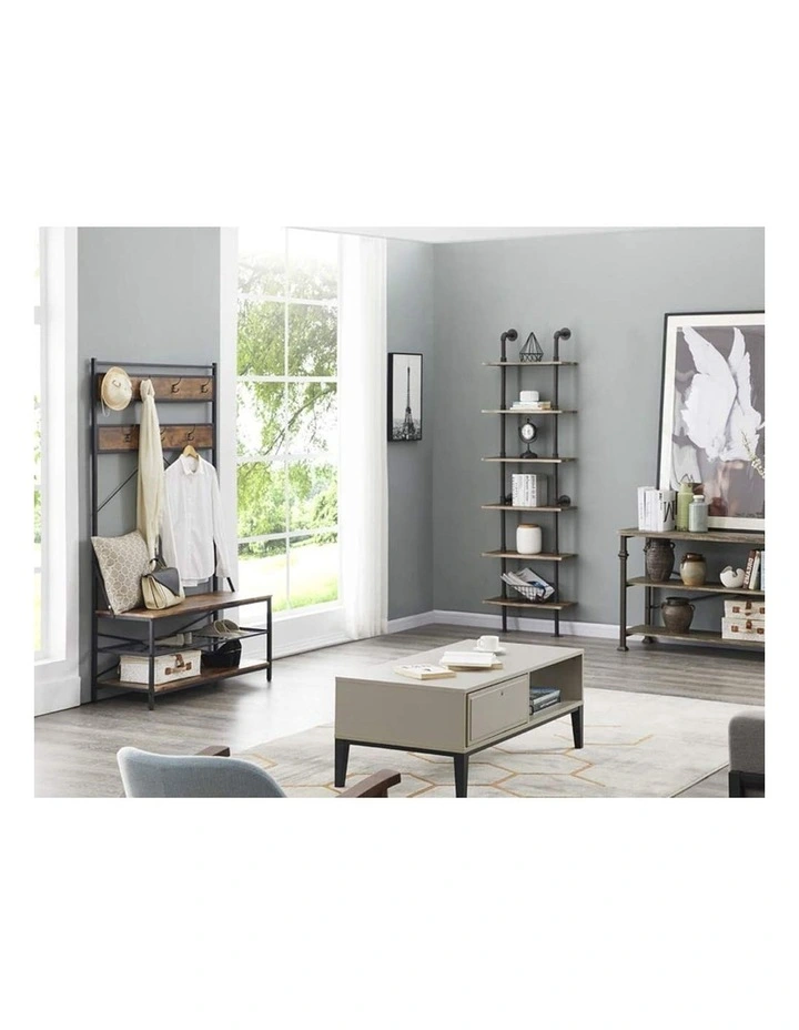 3 Tier Entryway Coat Shoe Rack and Storage Shelves