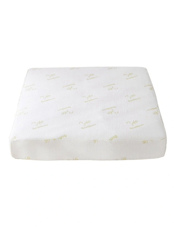 Double Topper Bamboo Hypoallergenic Sheet Mattress Protector in Grey
