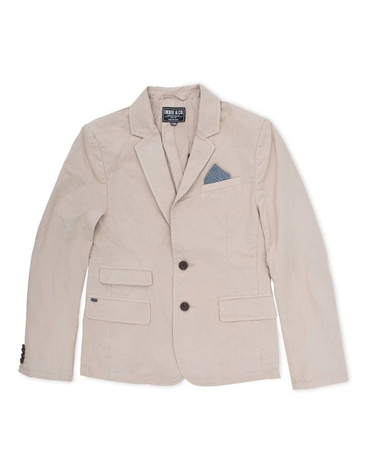 The Casual Blazer Jacket (8-16 years) in Talc