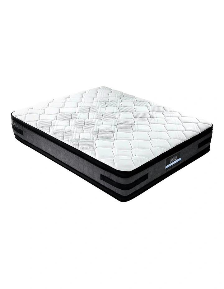7 Zone Euro Top Pocket Spring Medium Firm Foam Double Size Mattress 36cm in White
