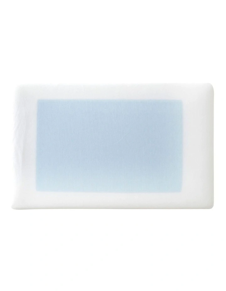 Gel Pad Memory Foam Pillow in White