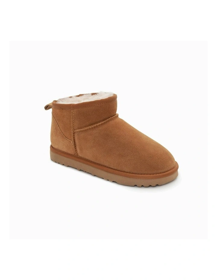 Genuine Australian Sheepskin Ankle Classic Suede in Chestnut