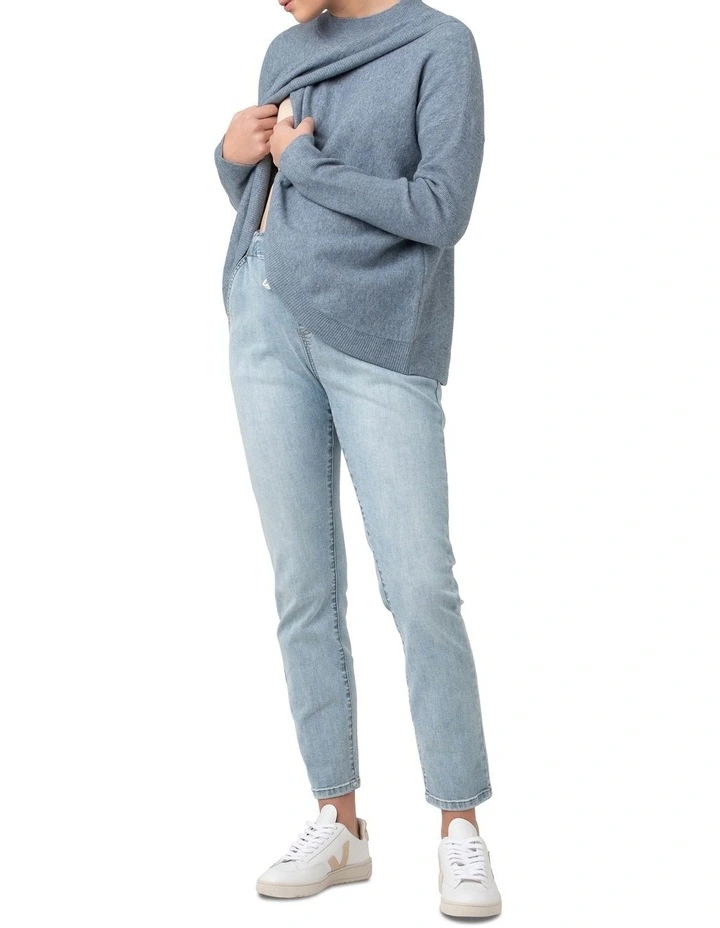 Desi Nursing Knit in Blue