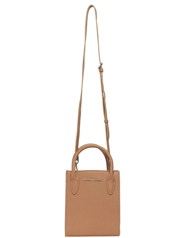 Petite Tan Leather Tote Bag