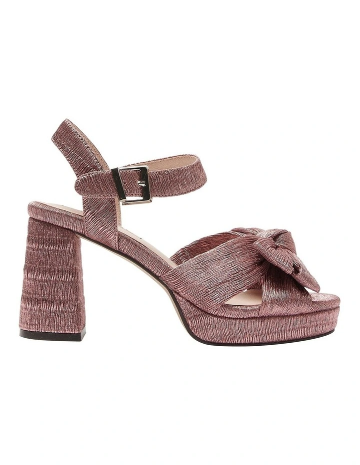 Sherbet Sandals in Rose Pleat