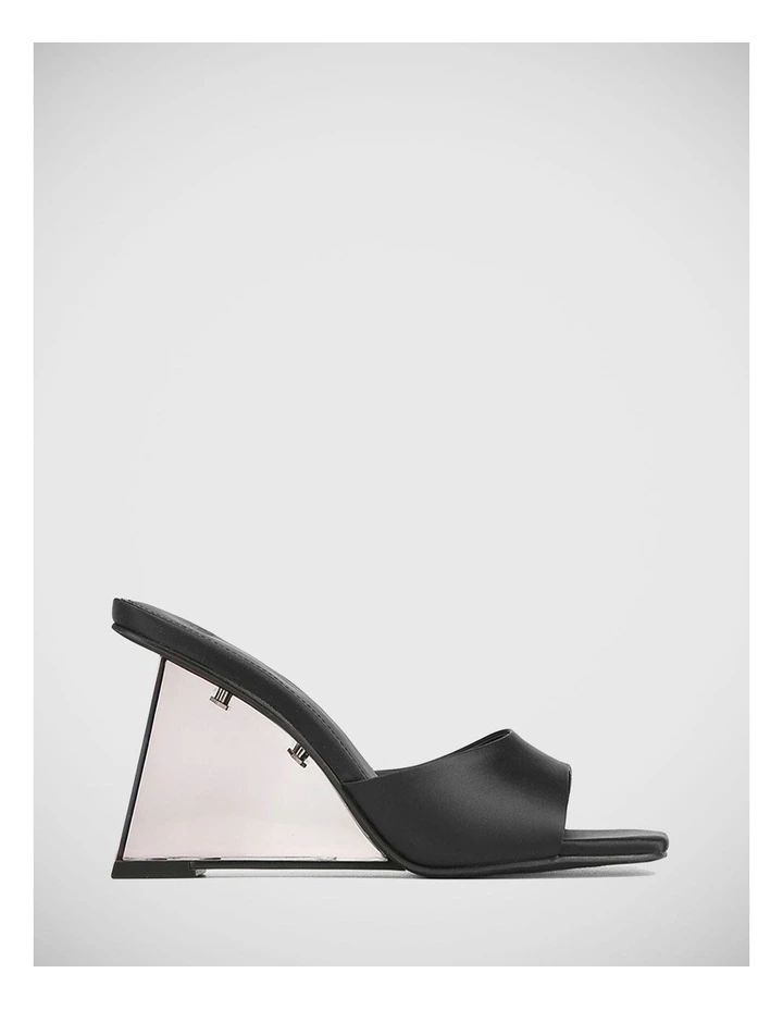 Reynolds Satin Sandal in Black