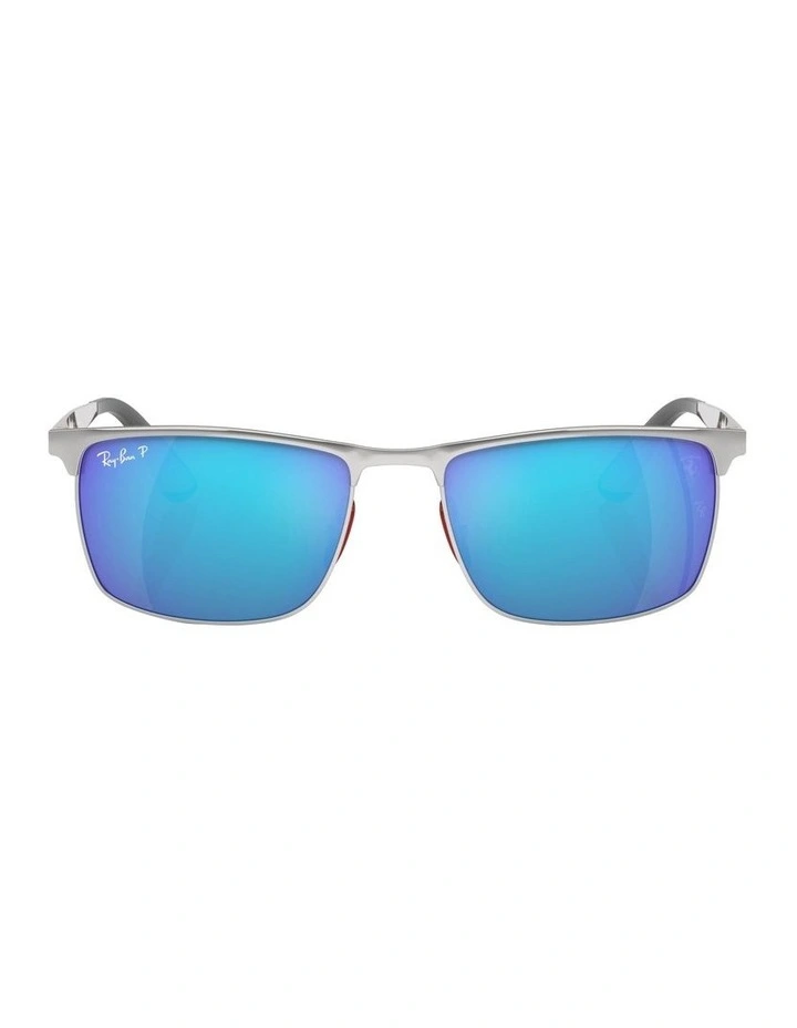 Scuderia Ferrari Collection Polarised RB3726M Sunglasses in Silver