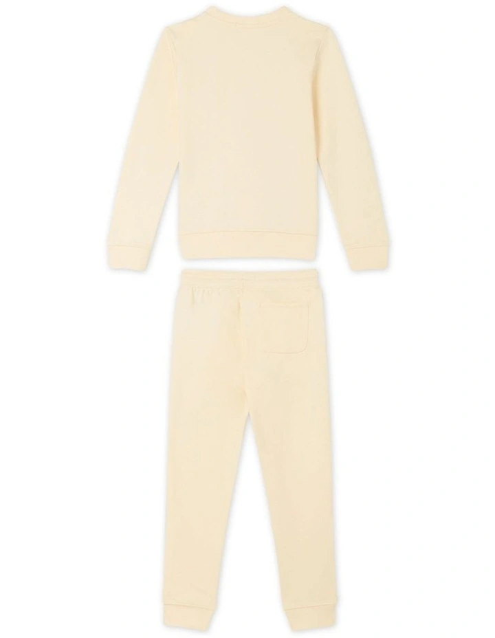 Institutional Logo Regular Cotton Set in Vanilla