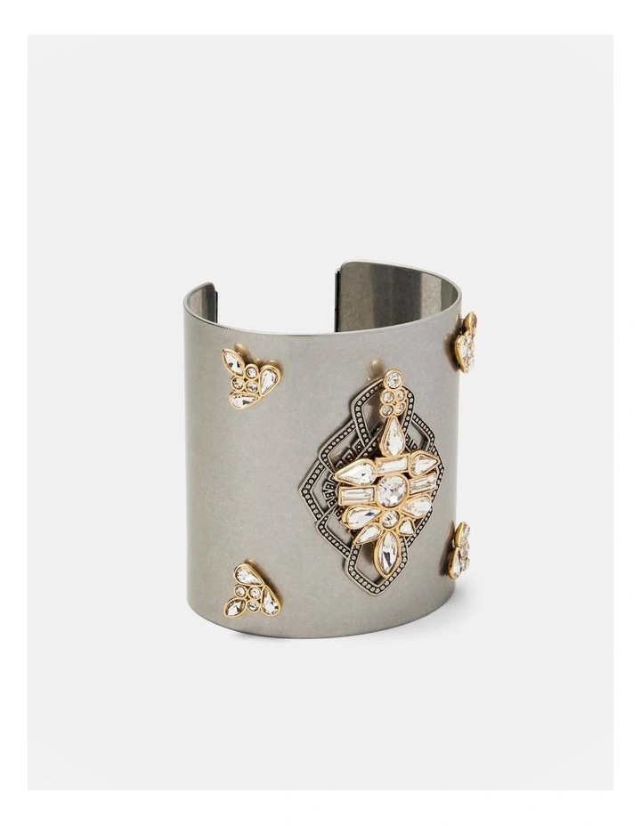 Exploration Cuff Bracelet in Gold Silver